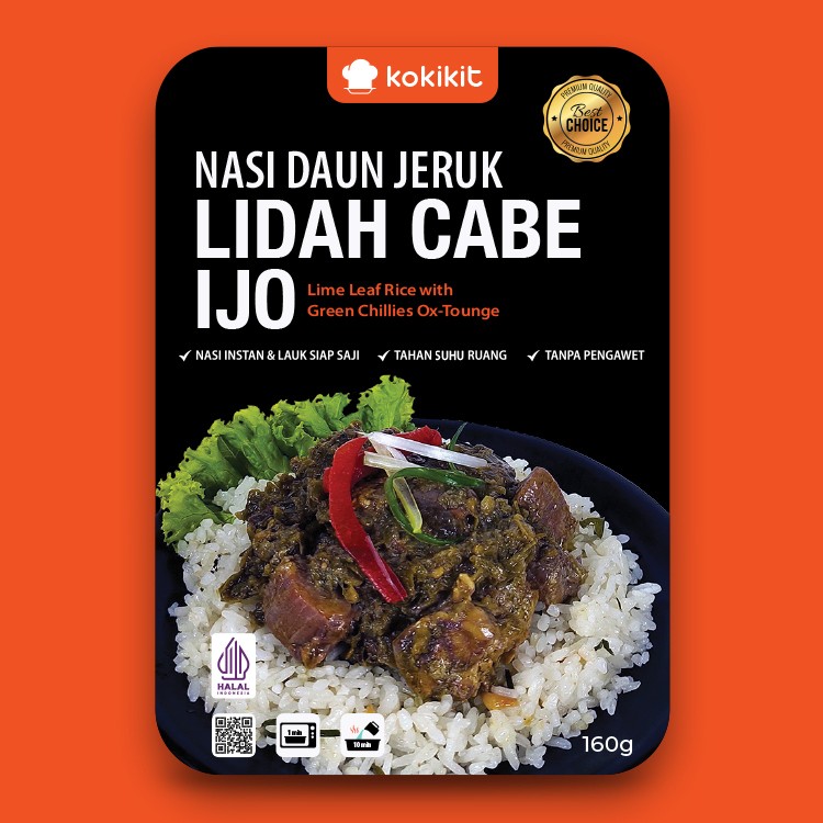 Nasi Daun Jeruk Lidah Cabe Ijo