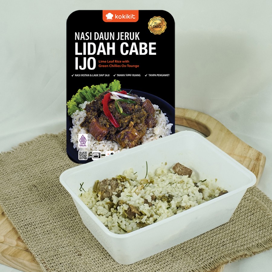 Nasi Daun Jeruk Lidah Cabe Ijo