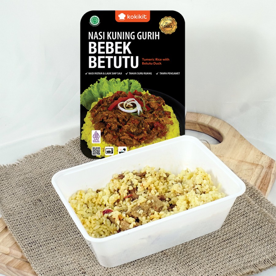 Nasi Kuning Gurih Bebek Betutu