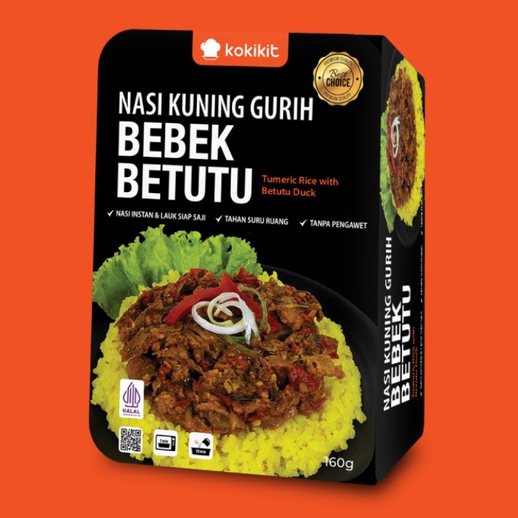 Nasi Kuning Gurih Bebek Betutu